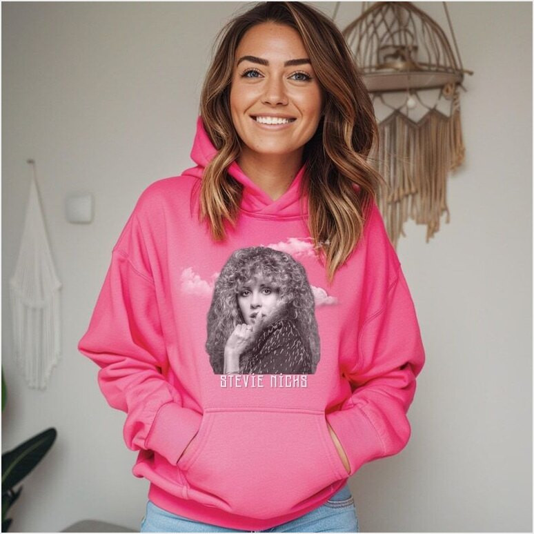 Stevie Nicks Hoodie Vintage Stevie Nicks Fan Hooded Gifts For Friends Merch Clothing