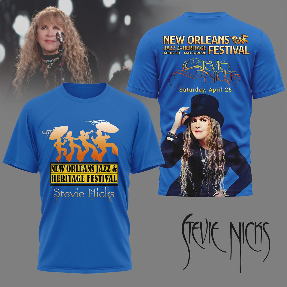 Stevie Nicks New Orleans Jazz And Heritage Festival T-Shirt Stevie Nicks Merch Fans Gifts