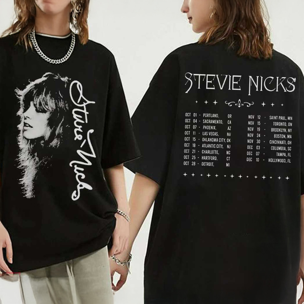 Stevie Nicks Tour 2025 Music Concert T-Shirt Stevie Nicks Merch Fans Gifts