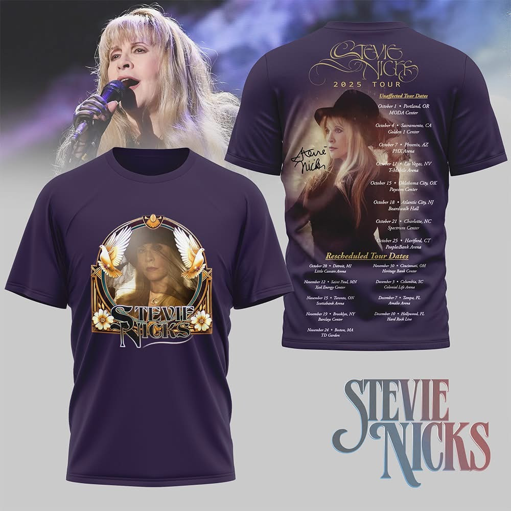 Stevie Nicks Tour Merch 2025 T-Shirt Stevie Nicks Concert Merchandise Fan Gifts