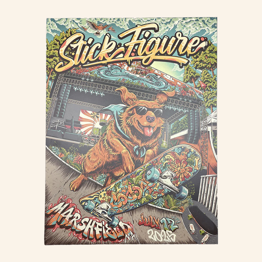 Stick Figure Merch Levitate Marshfield MA 7 12 2025 Poster Wall Decor Gifts For Music Fans Stick Figure Merch Levitate Marshfield MA 7 12 2025 Poster Wall Decor Gifts For Music Fans