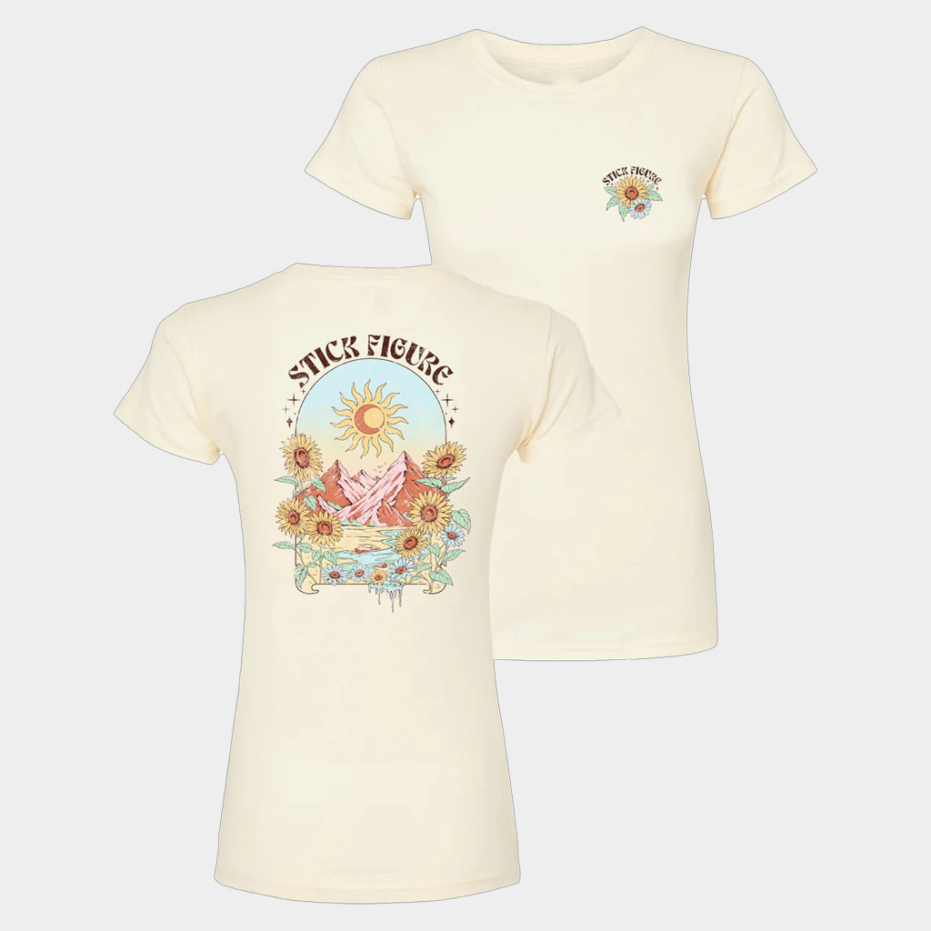 Stick Figure Merch Mountain Bloom T-Shirt Birthday Gift For Wife