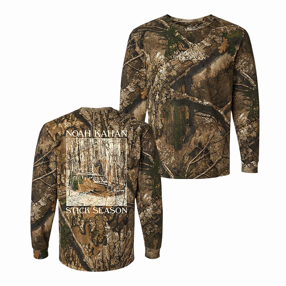 Stick Season Noah Kahan Camo Long Sleeve Shirt Stick Season Tour Apparel Noah Kahan Fan Gift