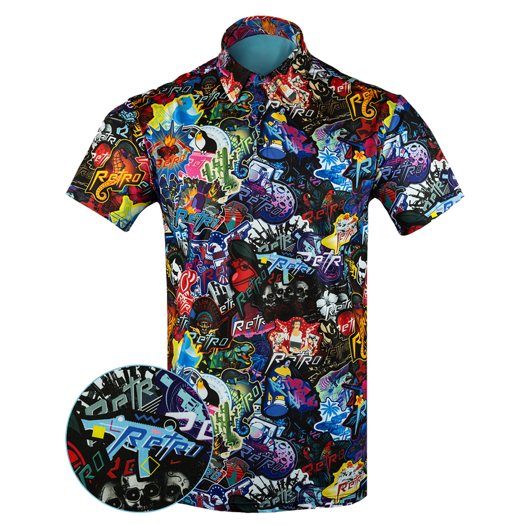 Sticker Bomb Polo Shirt Retro Tactical Polo Shirt Birthday Gift Ideas For Son Sticker Bomb Polo Shirt Retro Tactical Polo Shirt Birthday Gift Ideas For Son