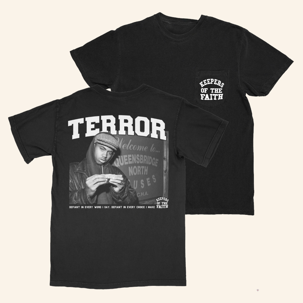 Sticktight Merch Terror Defiant T-Shirt Nas Merch Gift Ideas For Rap Lovers