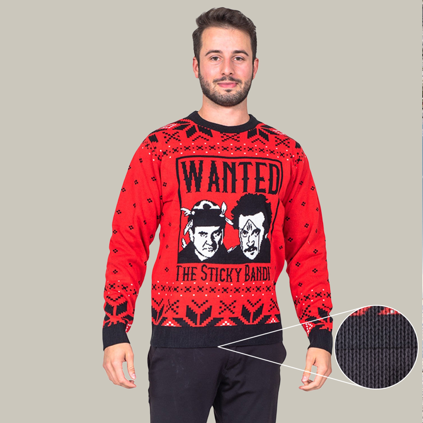 Sticky Bandits Funny Holiday Ugly Christmas Sweater Funny Xmas Sweaters Gifts For Boyfriend