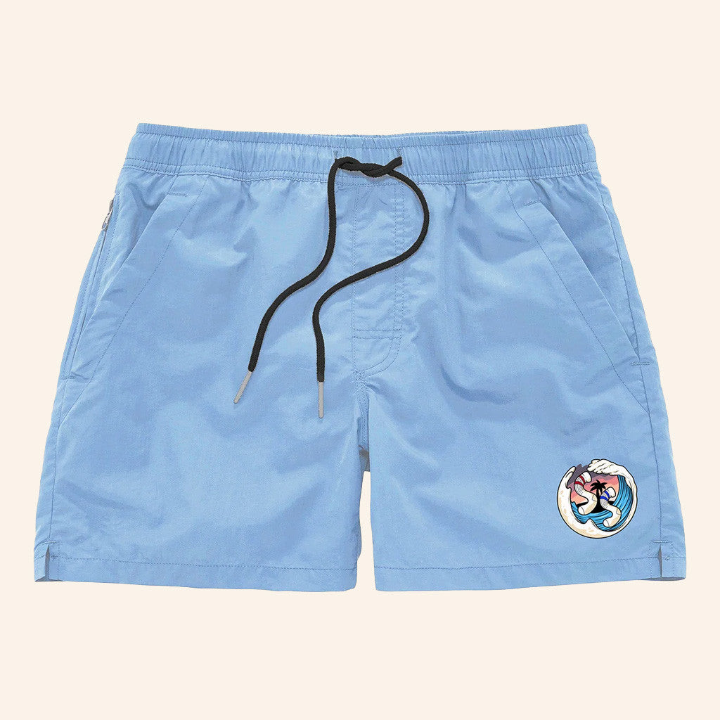 Stiff Socks Merch Summer Logo Baby Blue Board Shorts Gift For Boyfriend Stiff Socks Merch Summer Logo Baby Blue Board Shorts Gift For Boyfriend