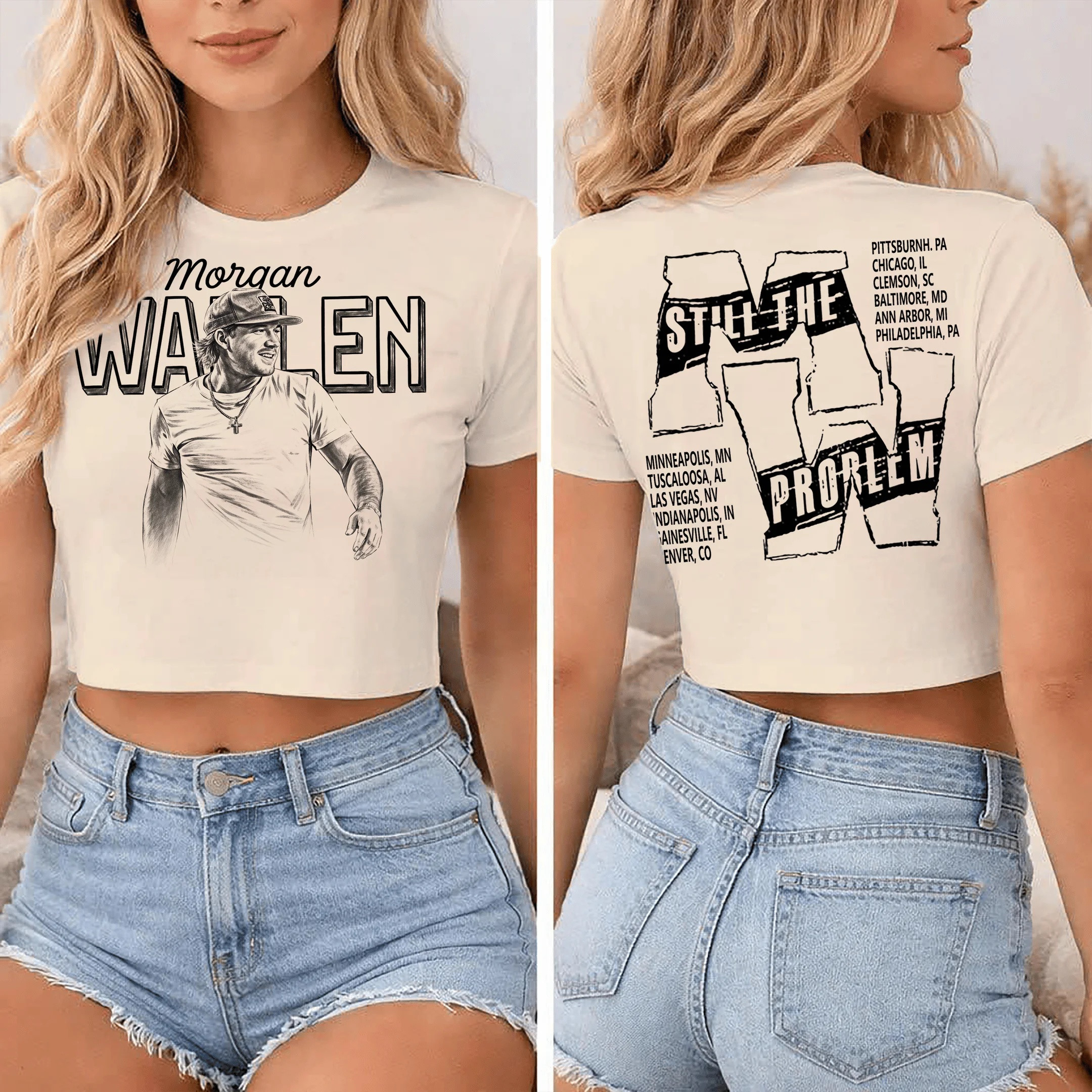 Still The Problem Tour 2026 Morgan Wallen Crop Top Morgan Wallen Merch Music Lover Gift For Her