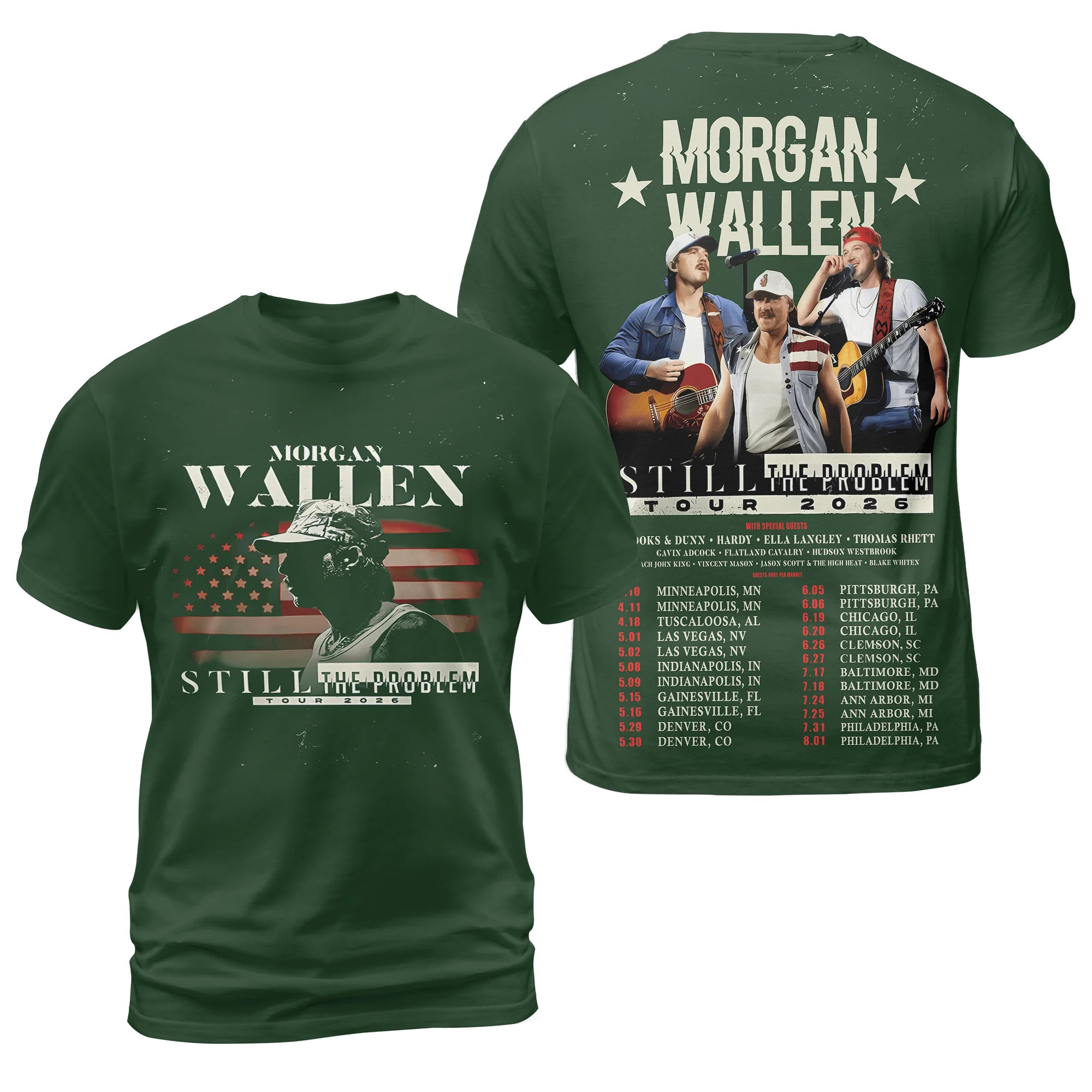 Still The Problem Tour 2026 Morgan Wallen T-Shirt Morgan Wallen Concert Merch Best Gift Idea For Fans