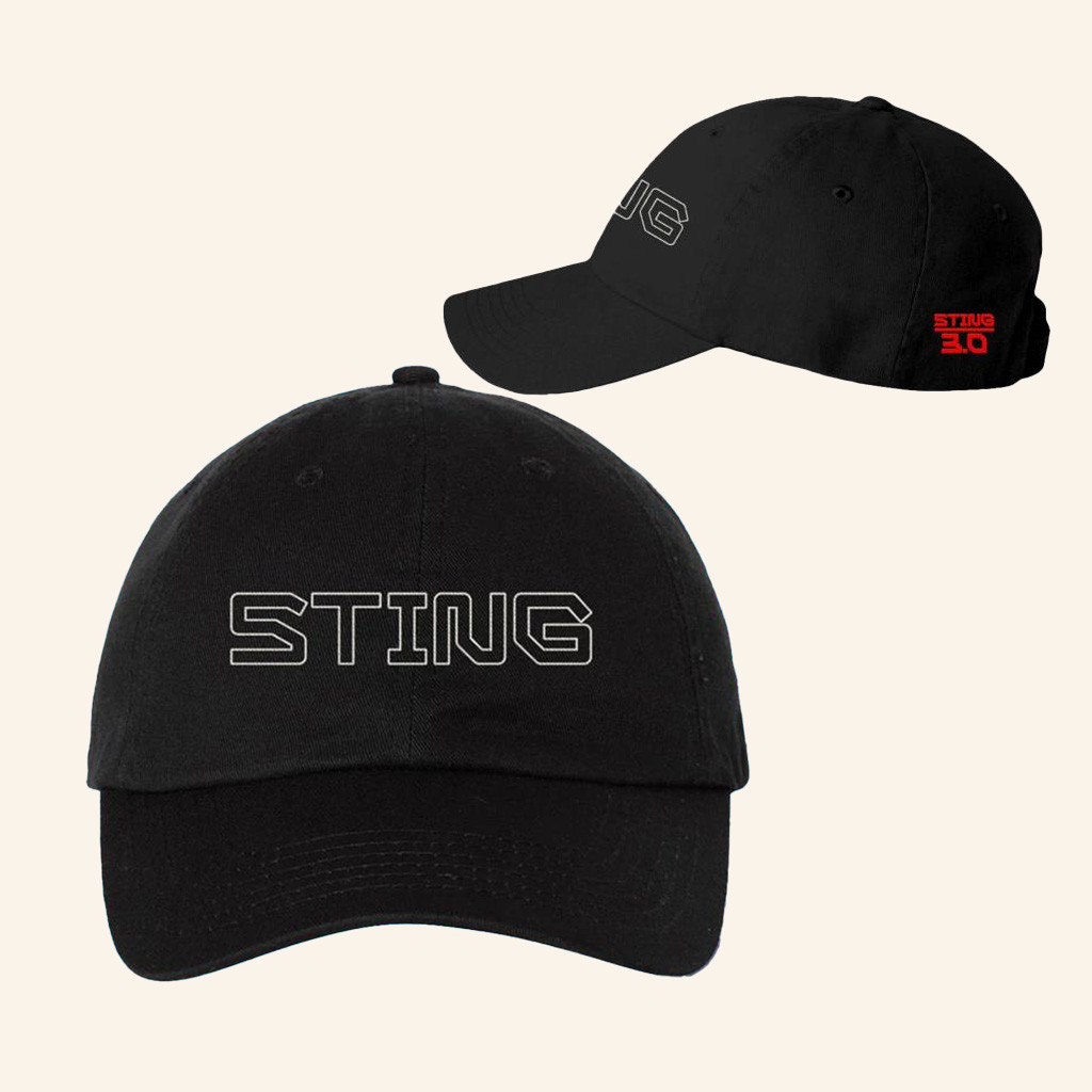 Sting Merch Sting 3.0 Logo Embroidered Hat Birthday Gifts For Music Lovers Sting Merch Sting 3.0 Logo Embroidered Hat Birthday Gifts For Music Lovers