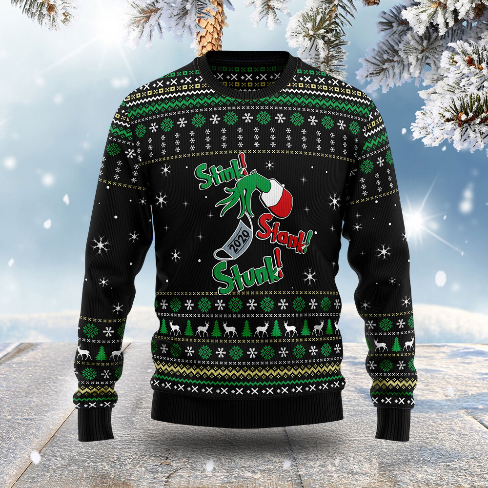 Stink Stank Stunk Ugly Christmas Sweater Christmas Apparel Winter Clothing Gift Ideas