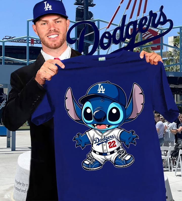 Stitch LA Dodgers T-Shirt Cute Baseball Fan Merch Gifts For Stitch Lovers Him Her