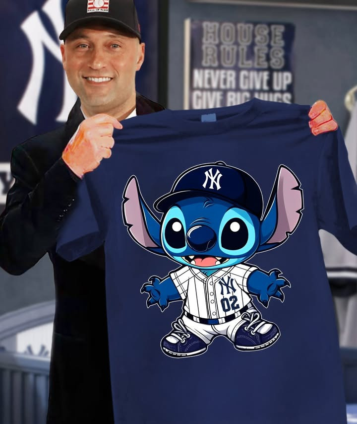 Stitch New York Yankees T-Shirt Cute Baseball Fan Merch Gifts For Stitch Lovers Him Her