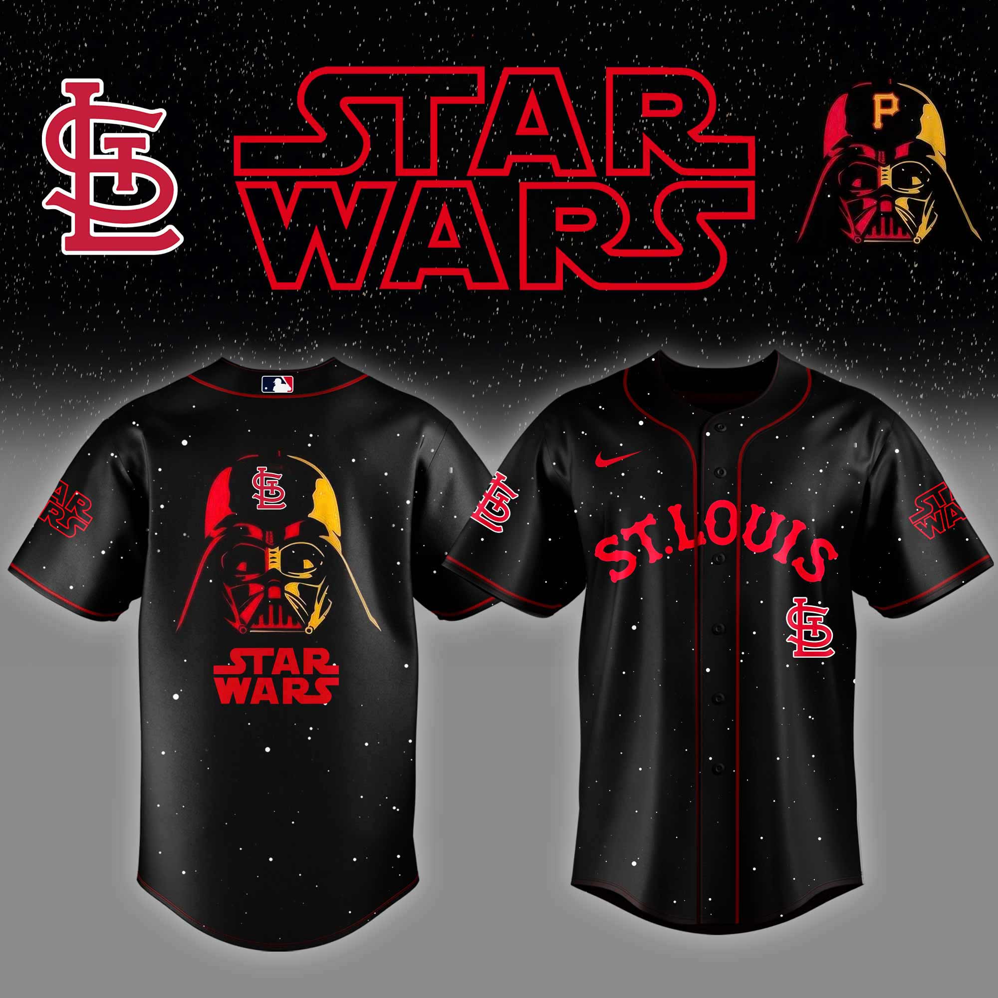 StLouis Cardinals x Stars Wars Night Baseball Jersey Gifts For Baseball Fans