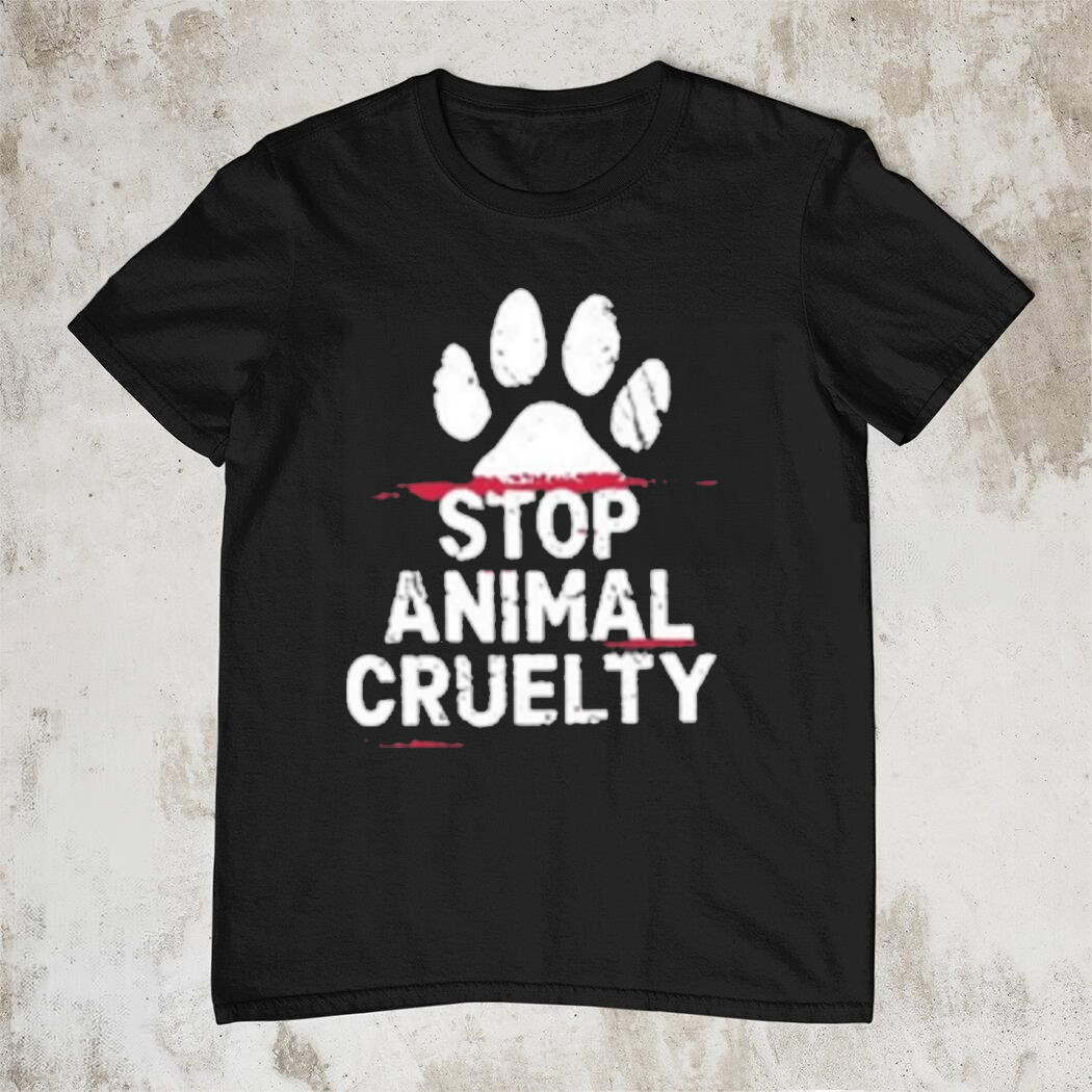Stop Animal Cruelty T-Shirt Animal Rights Awareness Trending Fan Gear Best Gift For Animal Lovers