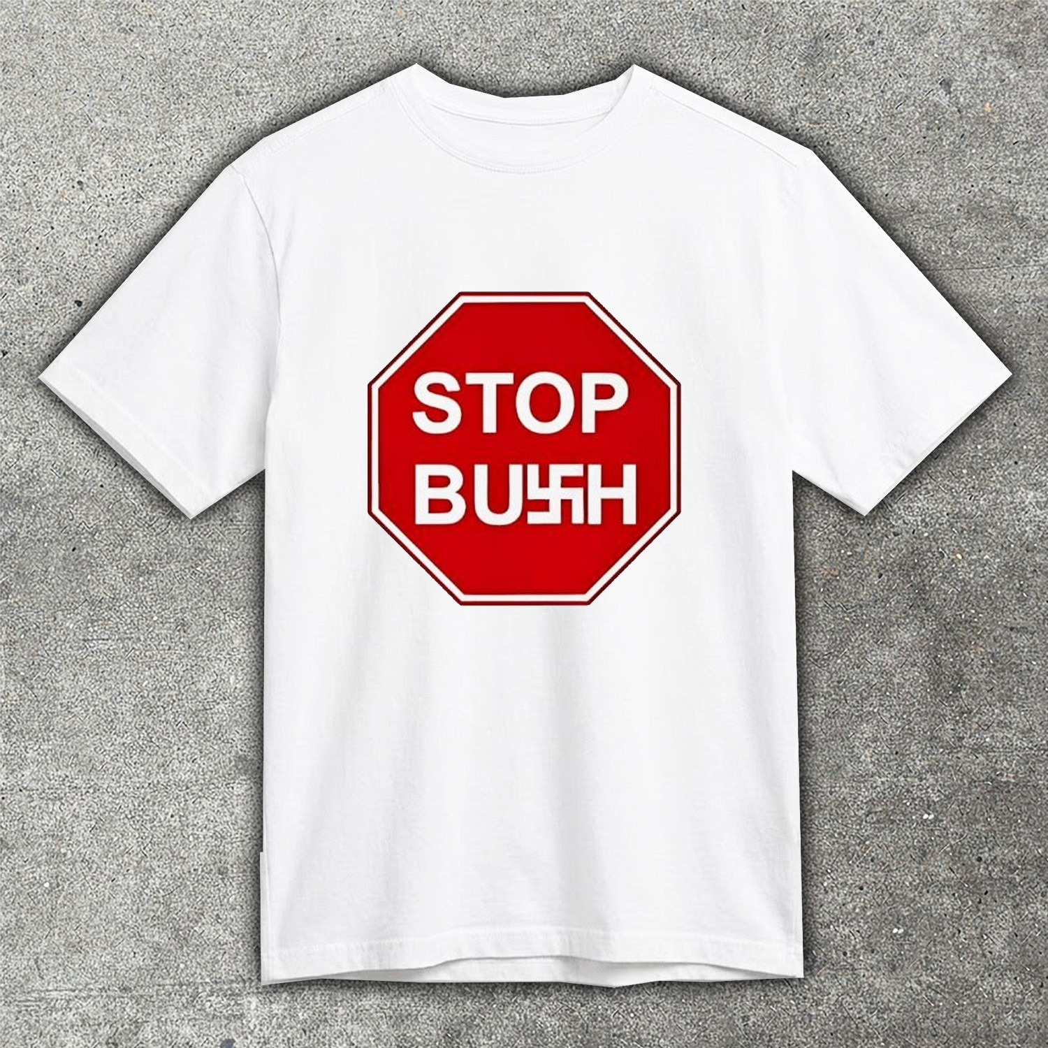 Stop Bush Diego Maradona Logo T-Shirt Political Statement Shirt Protest Clothing Best Gift For Soccer Fans
