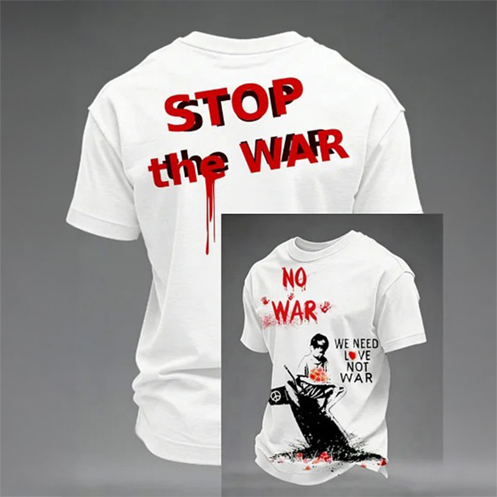 Stop The War T-Shirt We Need Love Not War Shirt Present Idea For Peace Lovers