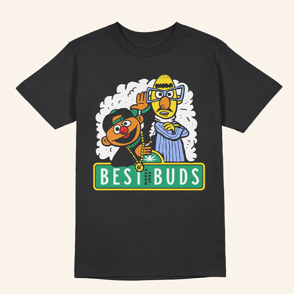 Stophouse Merch Stophouse Prof Best Buds T-Shirt Gift Ideas For Music Lovers Stophouse Merch Stophouse Prof Best Buds T-Shirt Gift Ideas For Music Lovers
