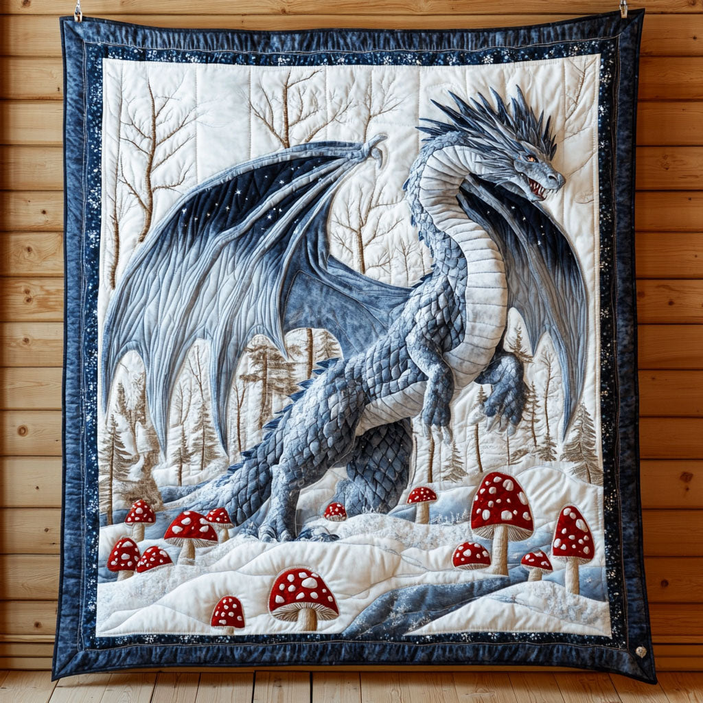 Storm Wyrm Quilt Beautiful Printed Quilt Blanket for Home Aesthetics