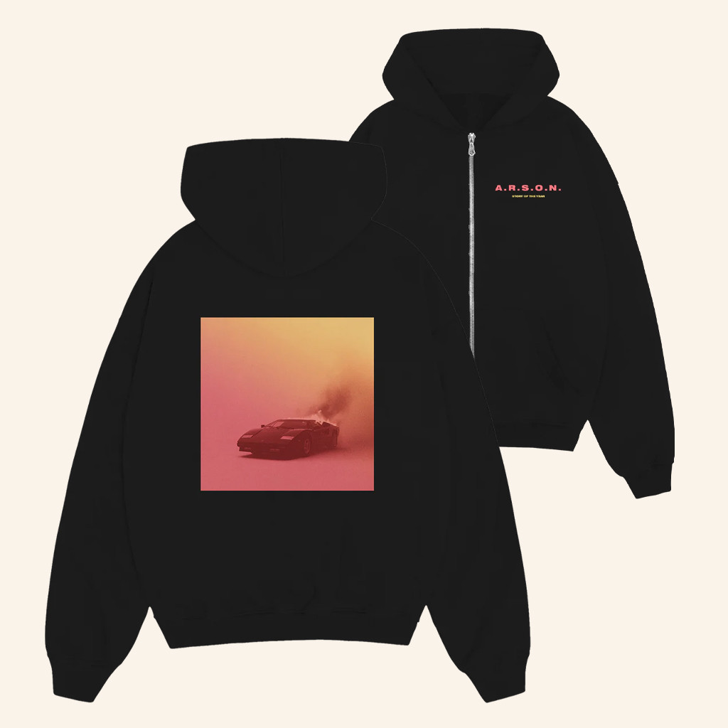 Story Of The Year Merch ARSON Zip Hoodie Birthday Gifts For Rock Fans Story Of The Year Merch ARSON Zip Hoodie Birthday Gifts For Rock Fans