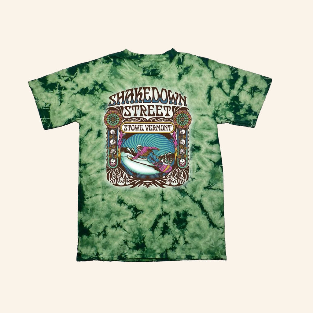Stowe Cider Merch Shakedown Street Green Tie Dye T-Shirt Gift Ideas For Boyfriend Stowe Cider Merch Shakedown Street Green Tie Dye T-Shirt Gift Ideas For Boyfriend