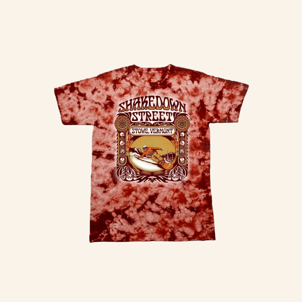 Stowe Cider Merch Shakedown Street Red Tie Dye T-Shirt Gifts For Dudes Stowe Cider Merch Shakedown Street Red Tie Dye T-Shirt Gifts For Dudes