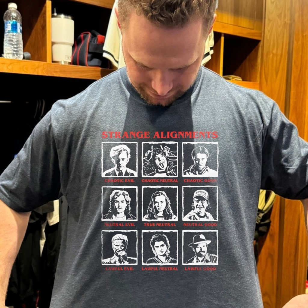 Strange Alignment Chaotic Evil Neutral Evil Stranger Things TV Series Characters Shirt