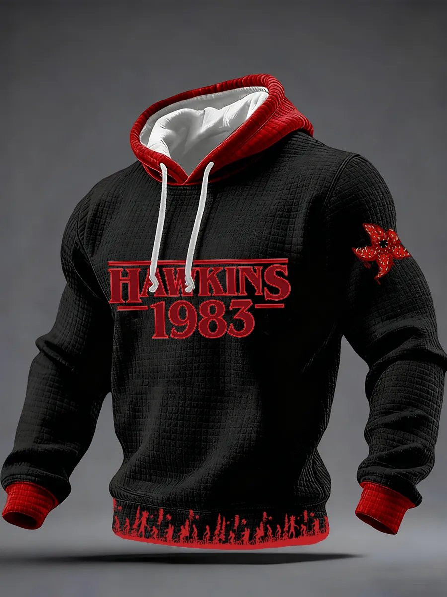 Stranger Things 2025 Merch Hoodie Hawkins 1983 Stranger Things Hoodie Demogorgon Lover Gifts