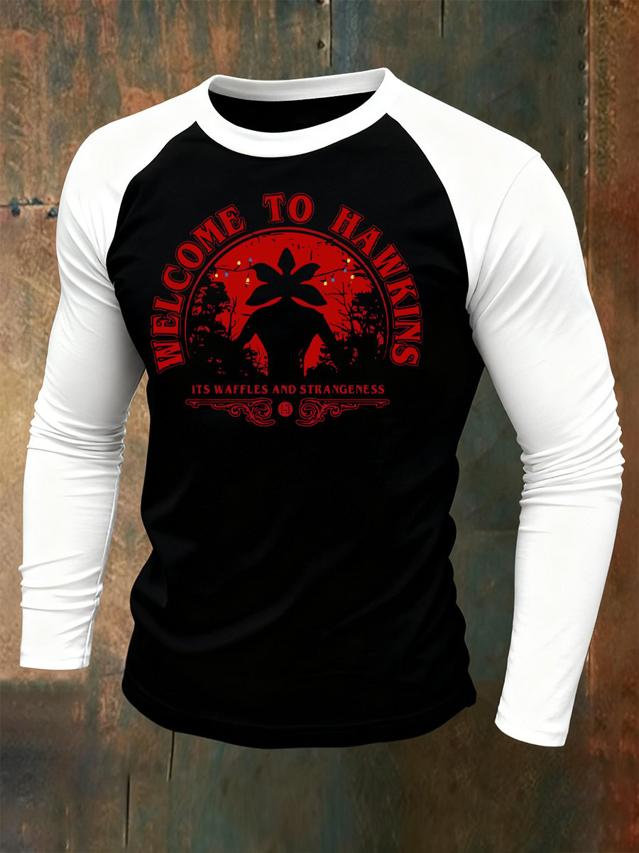 Stranger Things 2025 Merch Long Sleeve Shirt Welcome To Hawkins Stranger Things Clothing Present