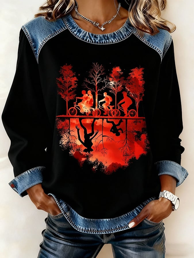 Stranger Things 2025 Merch Sweatshirt To The Upside Down Demogorgon Apparel Stranger Things Gift