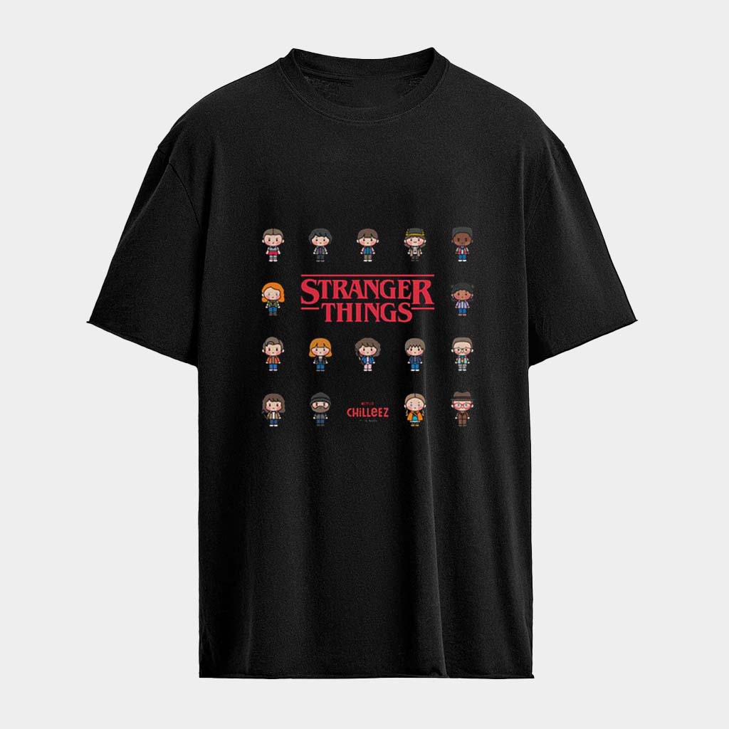 Stranger Things 5 Chilleez Chibi Characters T-shirt Stranger Things Clothing Movie Themed Gifts Stranger Things 5 Chilleez Chibi Characters T-shirt Stranger Things Clothing Movie Themed Gifts