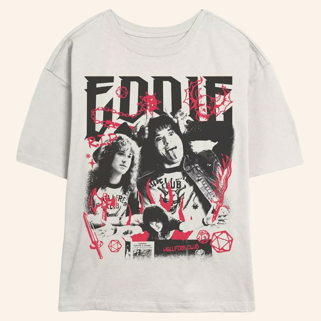 Stranger Things Eddie Munson Merch Eddie Munson Collage T-Shirt Stranger Things Merch Gifts