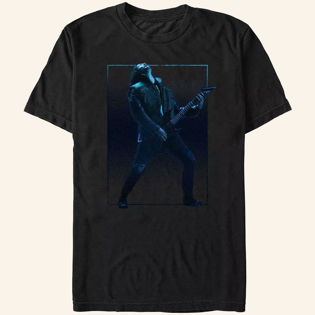 Stranger Things Eddie Munson Merch Guitar Solo T-Shirt Gifts Ideas For Brothers