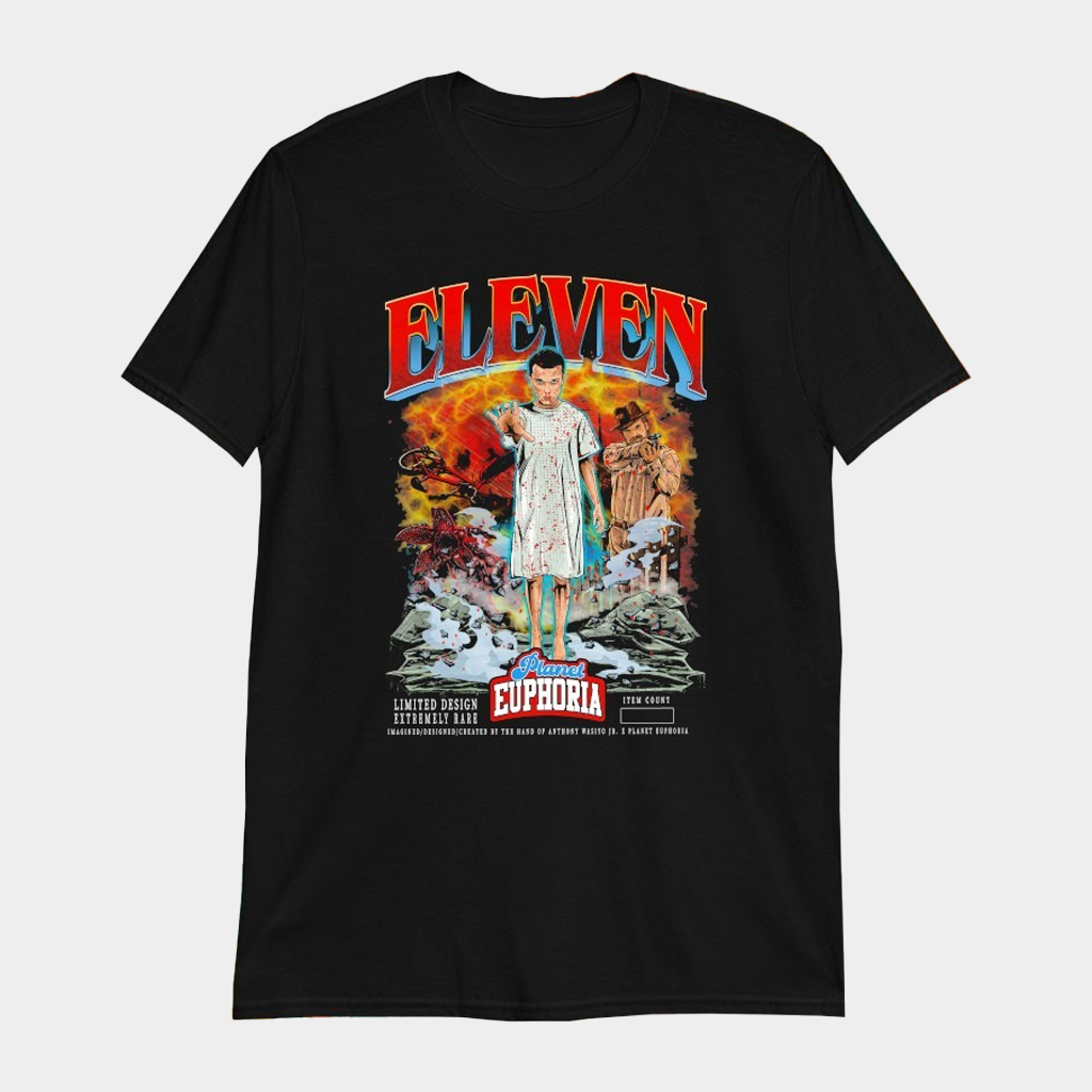 Stranger Things Eleven Planet Euphoria T-Shirt Stranger Things Merch Gifts For Brother