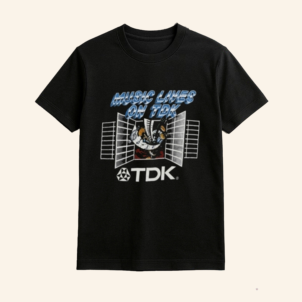 Stranger Things Harbour Jim Hopper Music Lives On TDK T-Shirt Stranger Things Merch Gifts