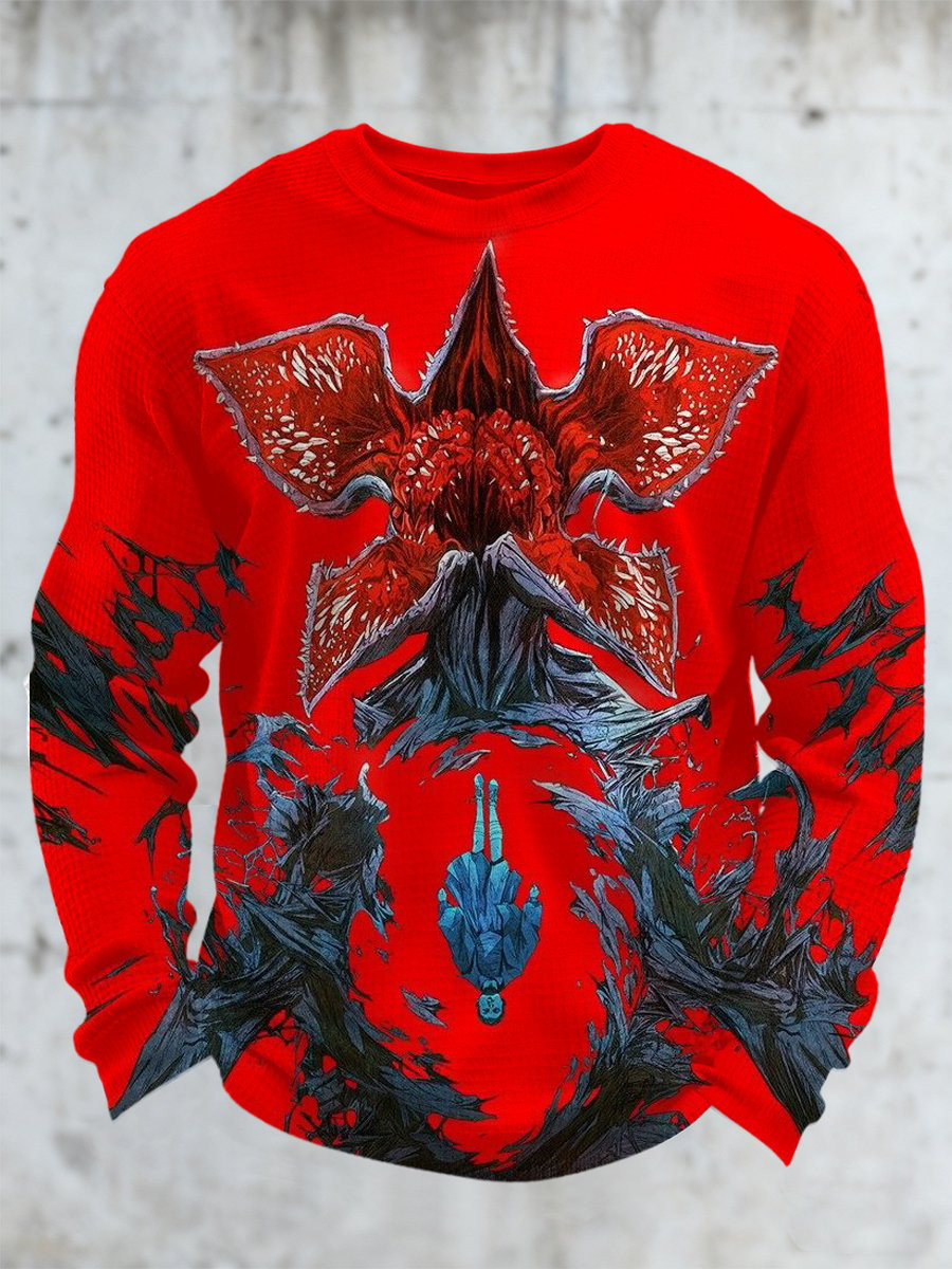 Stranger Things Merch 2025 Demogorgon Sweatshirt Demon Art Stranger Things Apparel Presents