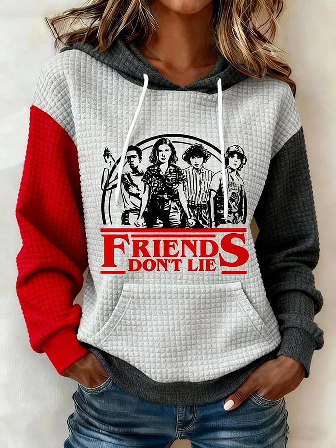 Stranger Things Merch 2025 Hoodie Friends Don't Lie Stranger Things Apparel Fan Gifts
