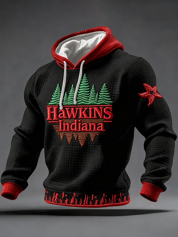 Stranger Things Merch 2025 Hoodie Hawkins Indiana Stranger Things Apparel Gifts For Fans