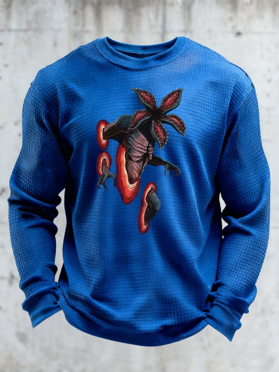 Stranger Things Merch 2025 Sweatshirt Demogorgon Pattern Stranger Things Clothing Gift Ideas