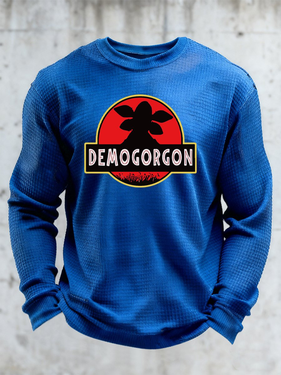 Stranger Things Merch 2025 Sweatshirt Demogorgon Pattern Sweatshirt Stranger Things Lover Gifts