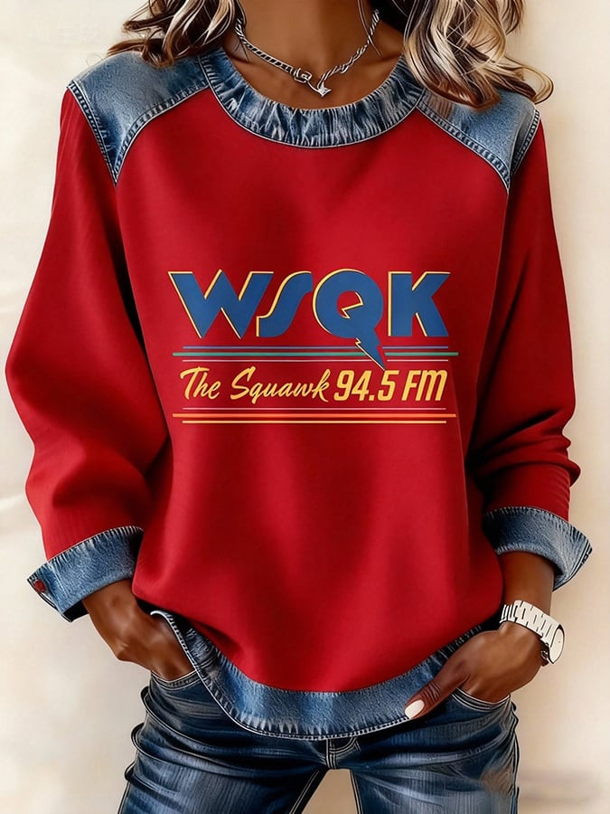 Stranger Things Merch 2025 Sweatshirt The Squawk 94 5 FM Stranger Things Apparel Cool Gifts