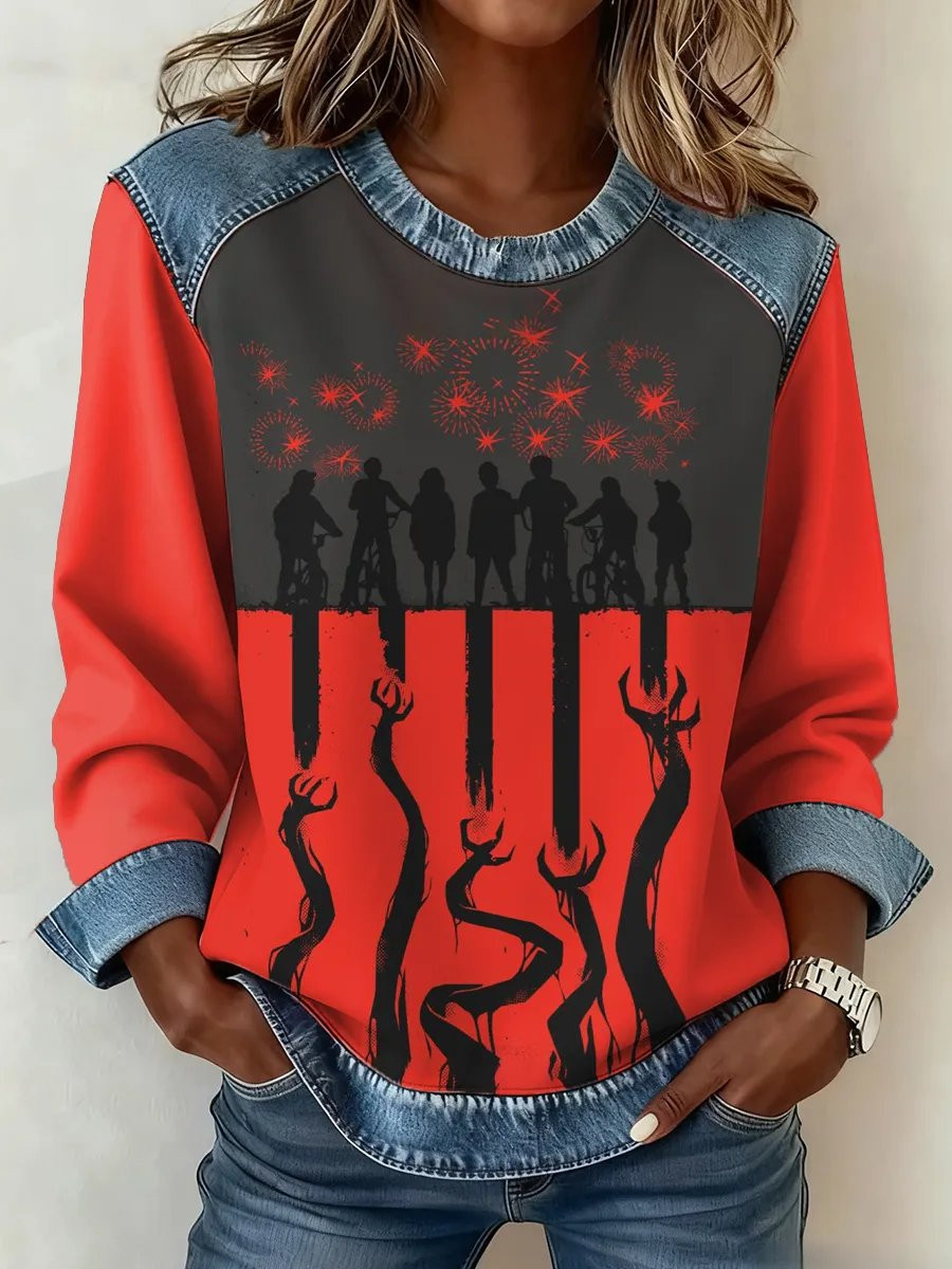 Stranger Things Merch 2025 Sweatshirt The Upside Down Fantasy Apparel Stranger Things Lover Gift