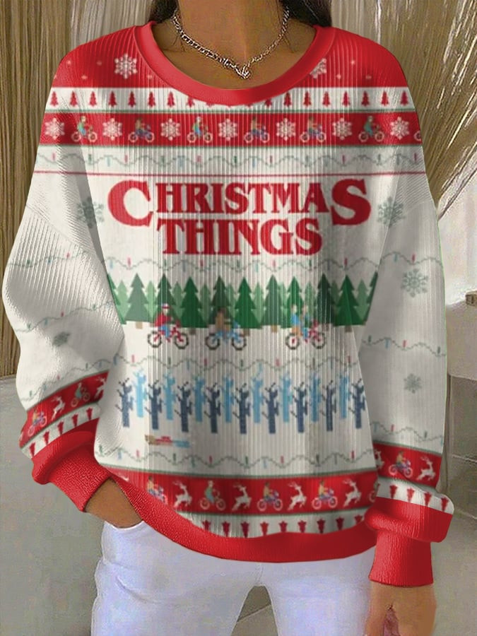 Stranger Things Merch 2025 Ugly Christmas Sweater Stranger Things Apparel Best Xmas Gifts