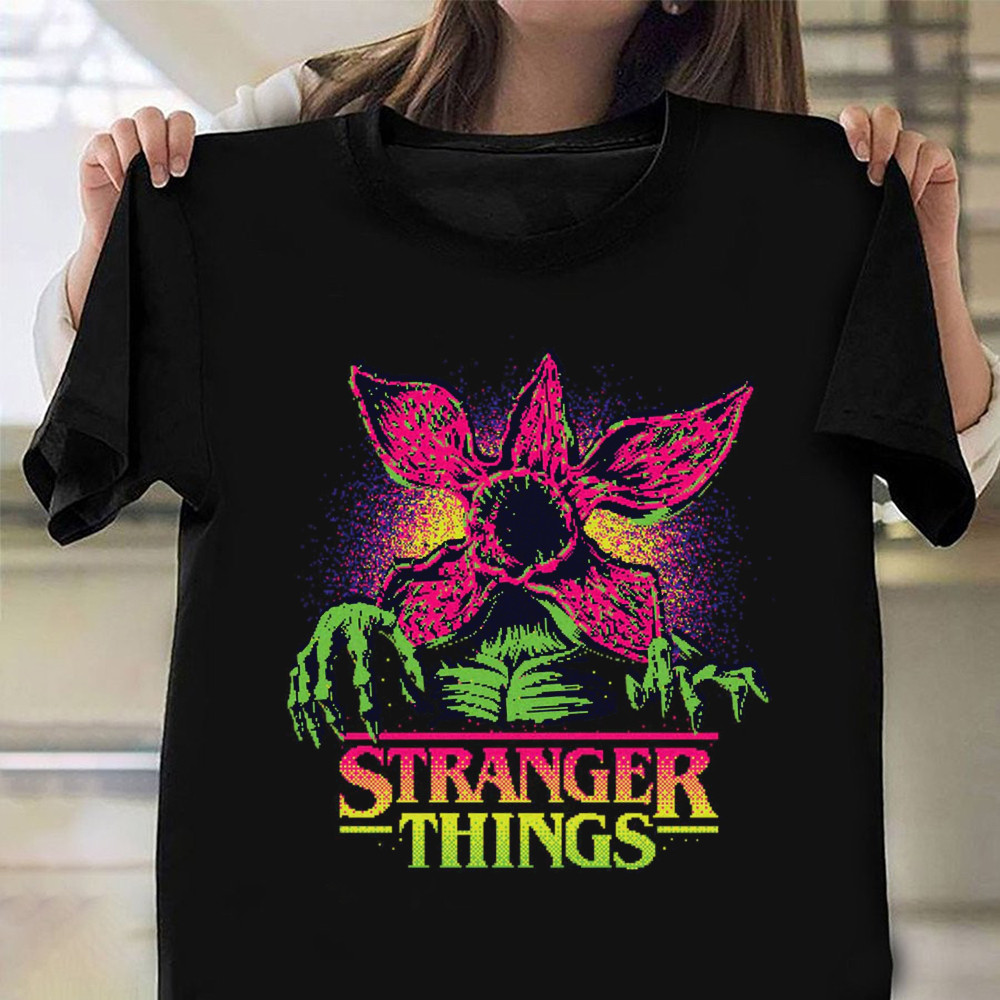 Stranger Things Merch Demogorgon Graphic T-Shirt Monster Aren't Real Stranger Things Clothing