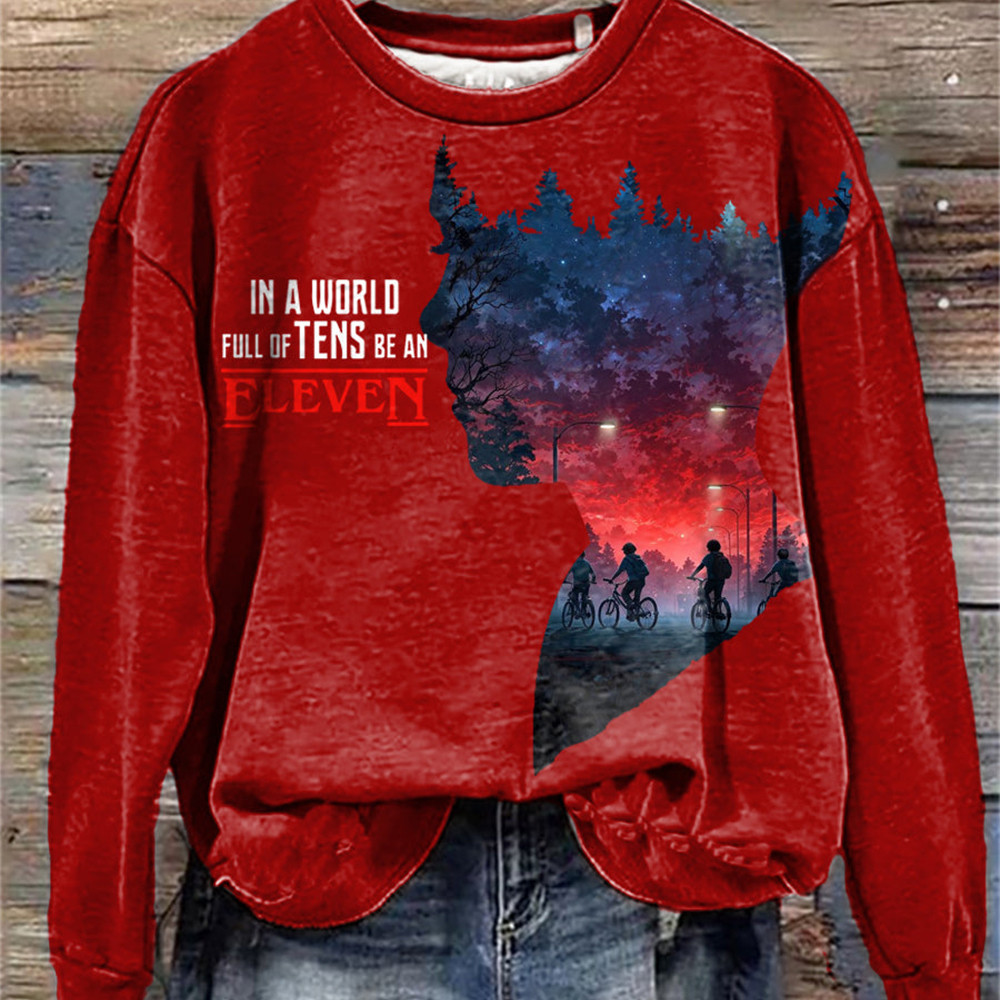 Stranger Things Merch Eleven Sweatshirt Hawkins Indiana Stranger Things Clothing Gifts For Her