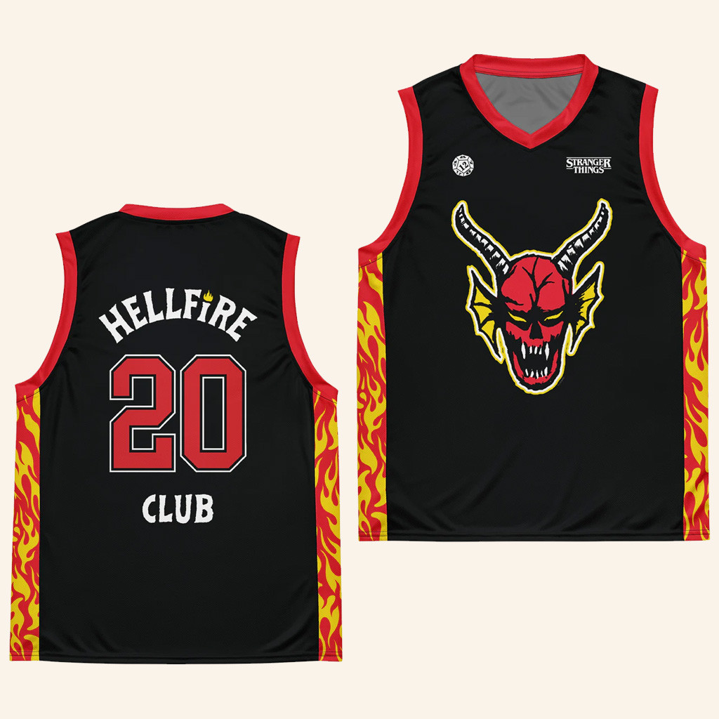 Stranger Things Merch Hellfire Club Basketball Jersey Christmas Gift Ideas For Him Stranger Things Merch Hellfire Club Basketball Jersey Christmas Gift Ideas For Him