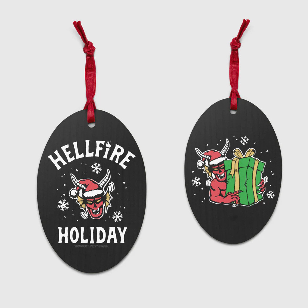 Stranger Things Merch Hellfire Club Hellfire Holiday Wooden Ornament Christmas Tree Decor Stranger Things Merch Hellfire Club Hellfire Holiday Wooden Ornament Christmas Tree Decor