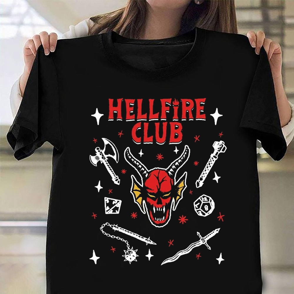 Stranger Things Merch Monster Aren't Real T-Shirt Hellfire Club Clothing Line Movie Buffs Gifts