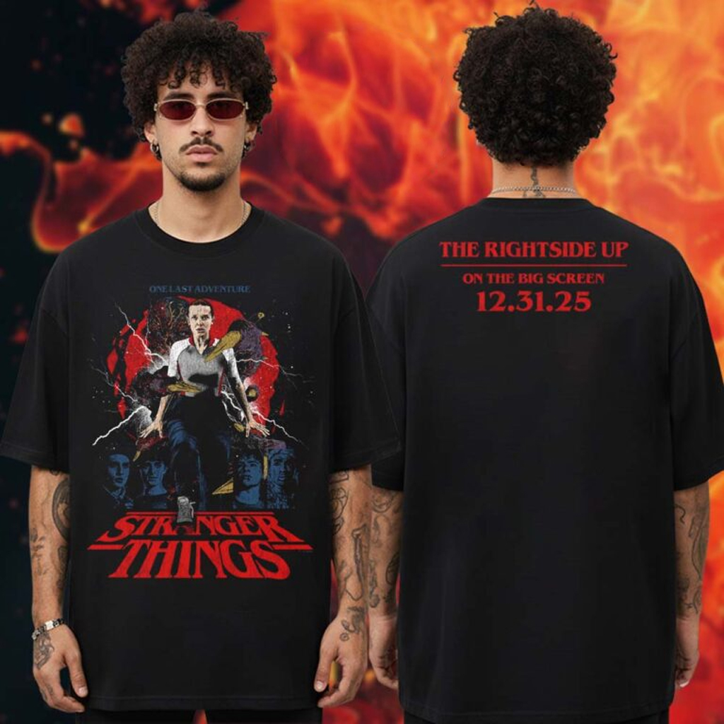 Stranger Things Merch Rucking Fotten x Upside Down Pictures T-Shirt Gifts For Dad