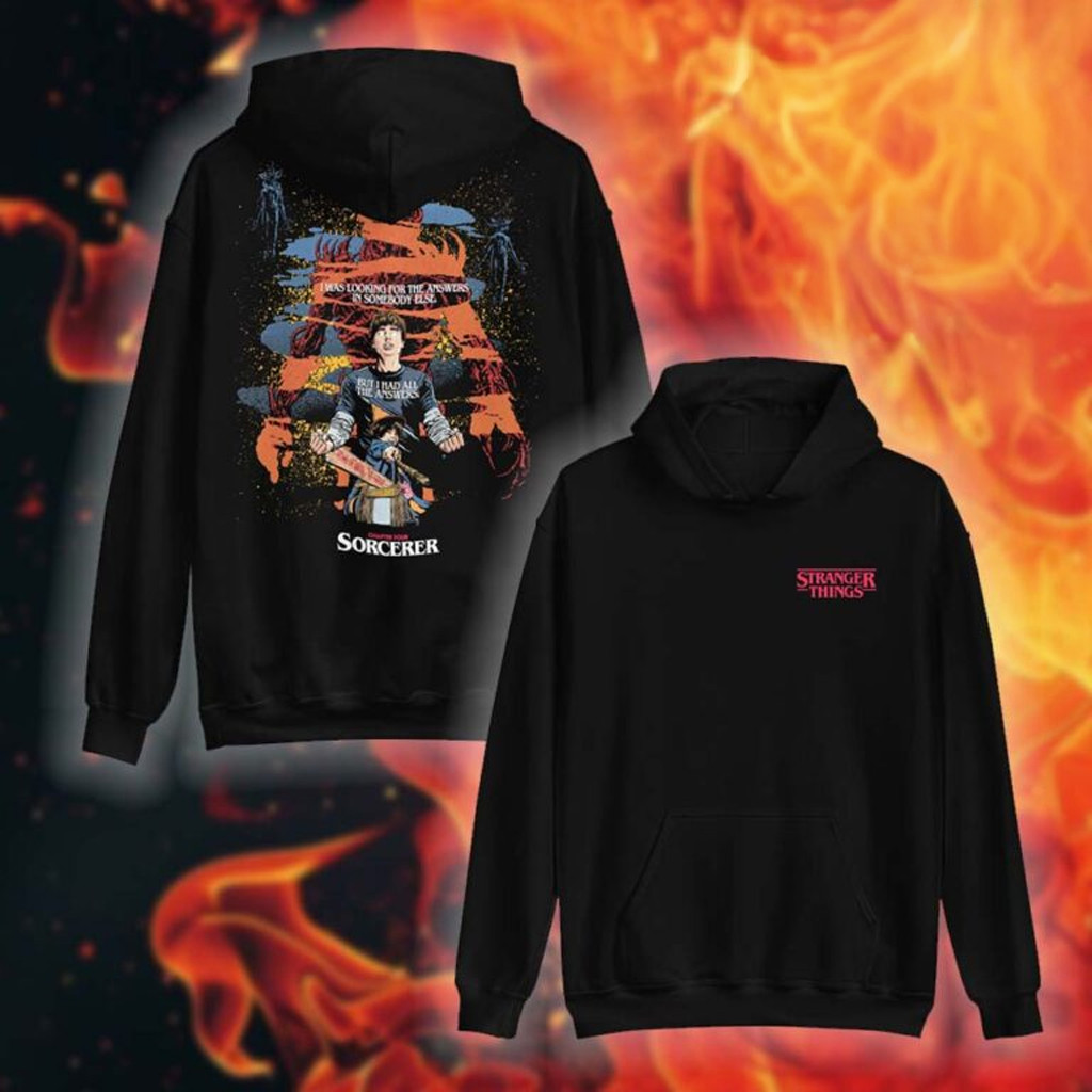 Stranger Things Merch Season 5 x Butcher Billy Sorcerer Hoodie Gifts For Husband Stranger Things Merch Season 5 x Butcher Billy Sorcerer Hoodie Gifts For Husband